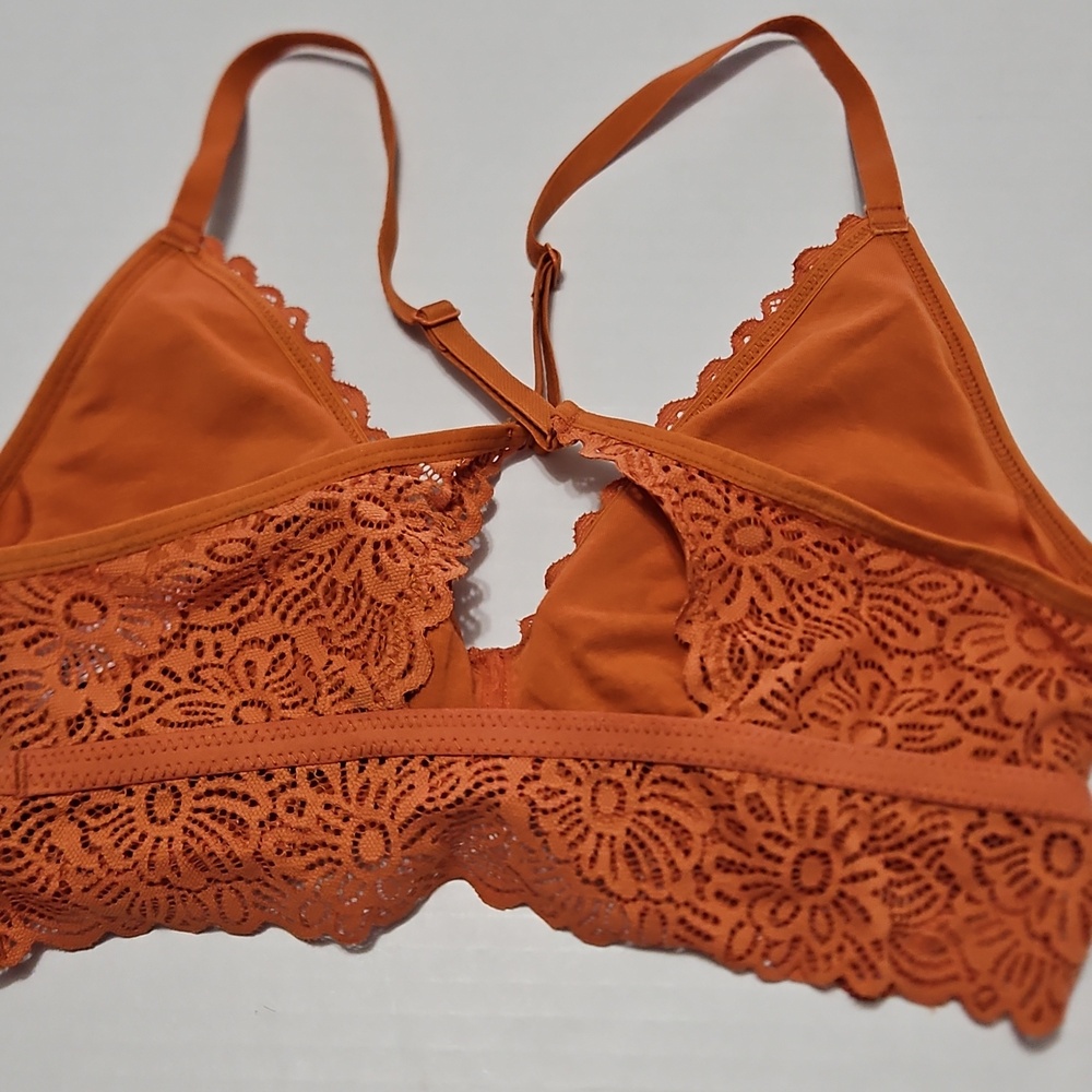 Lace Bralette in Burnt Orange — Women's Intimates